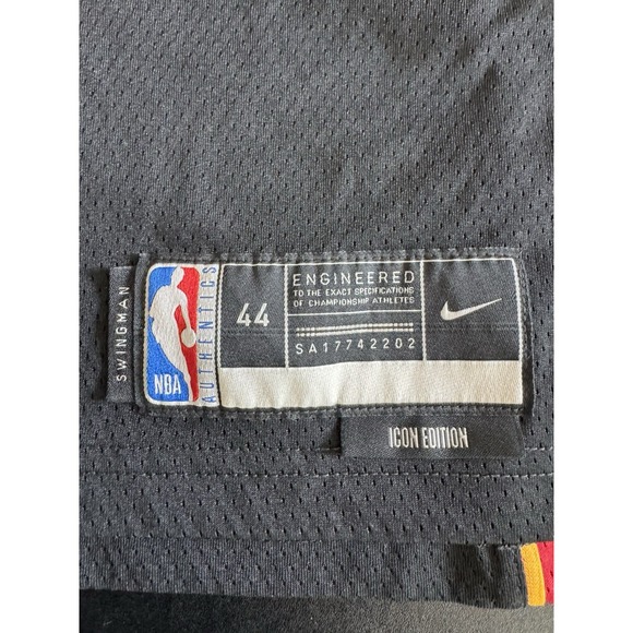 Nike Miami Heat Tyler Herro Black Icon Edition Swingman Jersey Men's Size M - Picture 2 of 5
